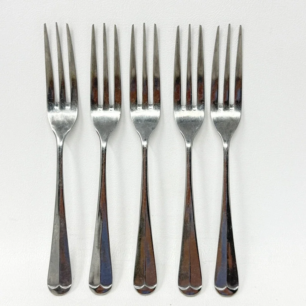 Oxford Hall Japan Old Westbury Jamestown Sagamore Dinner Fork 3 Prong 5 Pcs Set